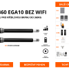 AZSW360 EGA10 BEZ WIFI - sada pohonu pro křídlovou bránu do 360kg